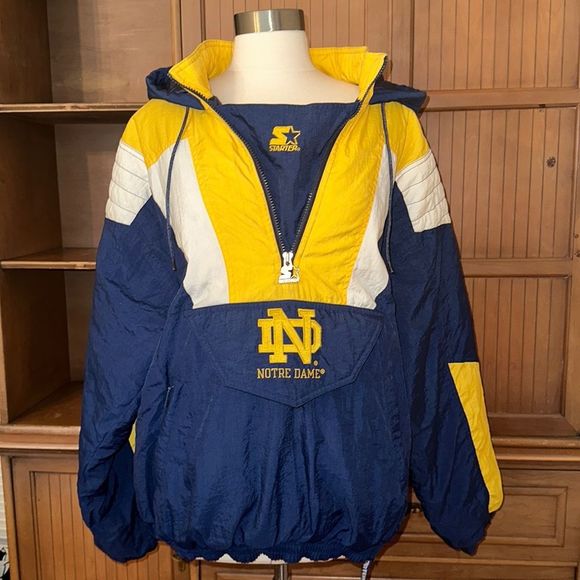 STARTER Jackets & Blazers - Vintage Notre Dame Starter Jacket, Size Large